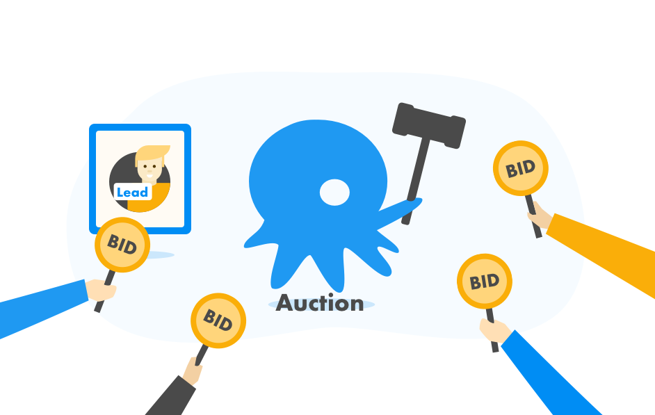 Lead exchange auction